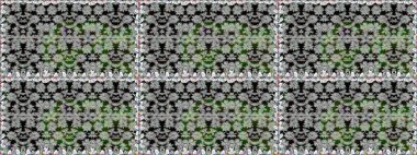 Soyut etnik raster kusursuz desen. Arkaplan dokusu, duvar kağıdı, çiçek temalı gri renkler. Kabile sanatı boho baskısı, klasik çiçek arkaplanı.