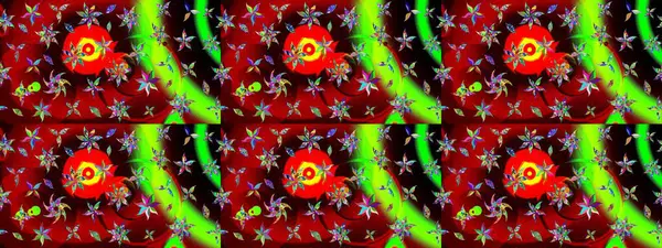 Modern stil dokusu. Çiçek desenli raster, kırmızı çizgi grafik deseni soyut raster arkaplan.