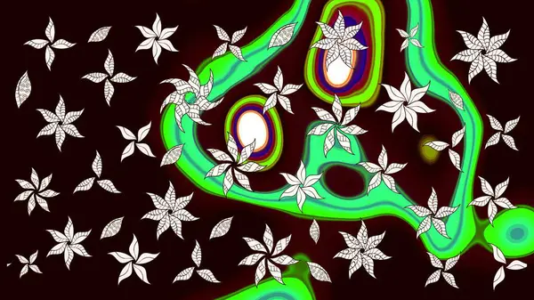 Raster illüstrasyonu. Küçük çaplı çiçeklerdeki basit şirin desenler. Tekstil veya kitap kapakları, imalat, duvar kağıtları, baskı, hediye paketi ve yapıştırma kitabı için çiçek eskiz geçmişi.