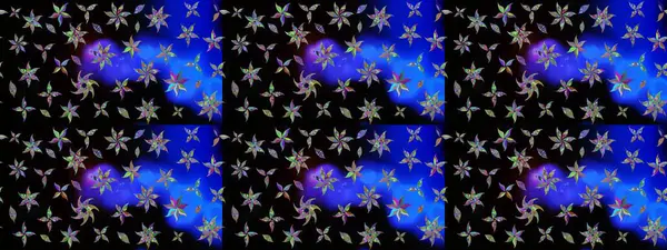 Siyah renkli çiçekler. Çiçekli karalama şeklinde Raster çiçek deseni. Nazik, narin çiçek arkaplanı.