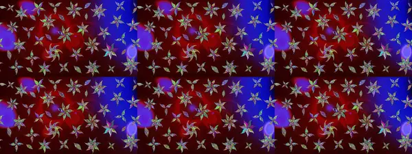 Raster. Renkli Bahar Teması eskiz kalıbı. Düz Çiçek Elementleri Tasarımı.