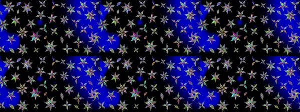 Renkli Bahar Teması eskiz kalıbı. Taslak desenli, modaya uygun kumaş deseni. Düz Çiçek Elementleri Tasarımı. Şirin çiçek elementleri. Raster illüstrasyonu.