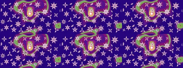 Eskiz arkaplan modeli. Raster - stok. Yapraklı çiçekler ve mavi renkli papatya çiçekleri..