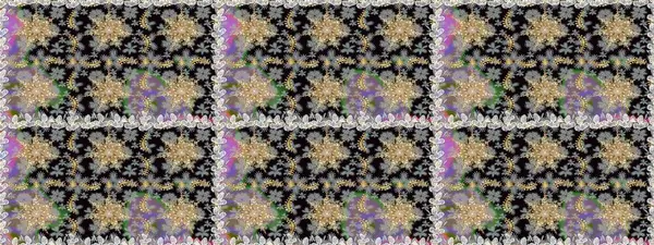 Gri renkli ve altın elementli altın desenli. Düz elle çizilmiş klasik koleksiyon. Arkaplan, kumaş, altın duvar kağıdı. Raster altın pürüzsüz desen.