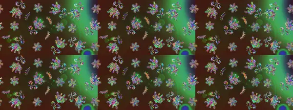 Düz dizayn. Grafiksel element dekorasyonu. Sembol kışı, donmuş, Noel, yeni yıl tatili. Raster illüstrasyonu. Yeşil siluet kar tanesi işareti. Kar Tanesi mozaik simgesi.