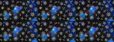 Gri çiçekli bahar çiçekleri. Küçük renkli çiçekler. Moda baskıları için zarif bir şablon. Motley illüstrasyonu. Küçük çiçekte şirin desenler.