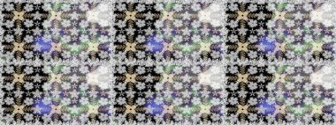 Raster illüstrasyonu. Gri renklerde. 3D çiçekler, pürüzsüz.