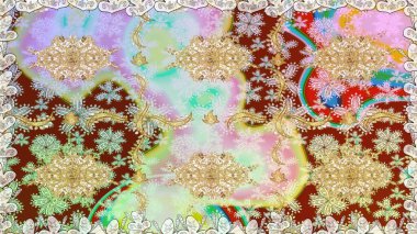 Noel altın kar tanesi kusursuz desen. Tarafsız renklerde altın kar taneleri. Sembol bayramı, yeni yıl kutlamaları, altın desenler. Kış kar dokusu duvar kağıdı.