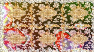 Kusursuz klasik raster altın desenli. Klasik klasik klasik arka plan. Altın elementlerle bej renklerde altın desen. Geleneksel oryantasyon süsü.