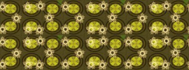 Yeni yıl kar tanesi. Güzel soyut kar taneleri raster tasarımı. Düz kar karalama ikonları, kar taneleri silueti kahverengi, yeşil ve sarı renklerde Noel afişi, kartlar.