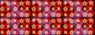 Pembe, kırmızı ve kahverengi renklerde suluboya kar taneleri. Kışın sembolü. Raster illüstrasyon kar taneleri. Güzel dekorasyon.