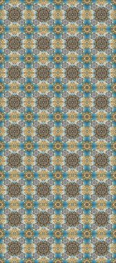 Antika altın tekrarlanabilir duvar kağıdı. Damask arkaplanı tekerrür ediyor. Gri, mavi ve bej renklerde altın element. Barok tarzında altın çiçek süsü..