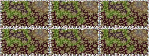 Dallı bahar çiçekleriyle desen, kahverengi renklerle çiçek siluetiyle desen. Raster deseni.