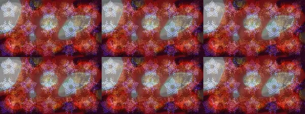 Raster illüstrasyonu. Kar taneleri ve raster arkaplanlı Noel karalaması deseni.