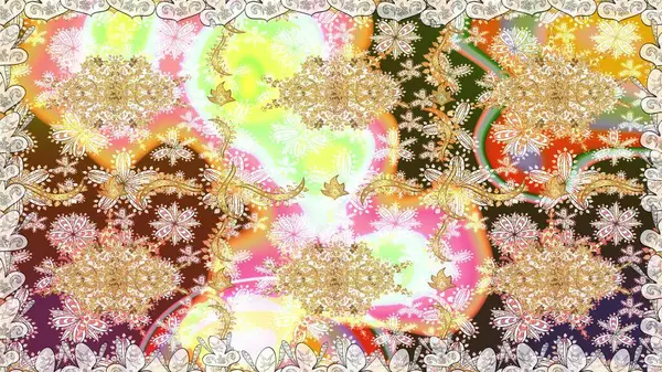 Kış sembolü, Mutlu Noeller, Mutlu yıllar 2019. Altın kar taneleri basit, pürüzsüz desen. Soyut duvar kâğıdı, ambalaj dekorasyonu. Tarafsız renklerde Raster altın deseni.