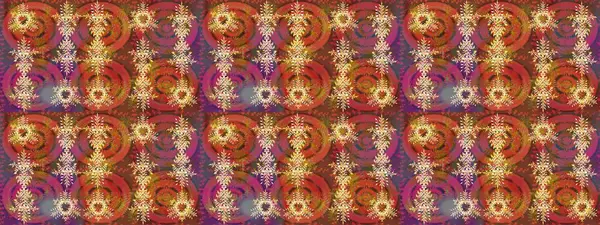 Raster illüstrasyonu. Chichi 'nin kumaş kalıbını çiz. Renkli Bahar Teması eskiz kalıbı. Düz Çiçek Elementleri Tasarımı. Çiçek deseni.