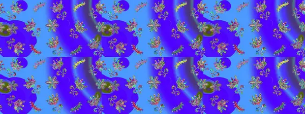 Raster illüstrasyonu. Sihirli menekşe, mavi ve yeşil tatil soyut arka plan yıldız ve düşen kar taneleri. Noel menekşesi, mavi ve yeşiller.