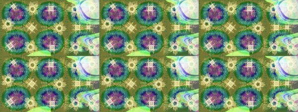 Renkli arka planda izole kar taneleri. Raster illüstrasyonu. Kar taneleri radyal yeşil, nötr ve mavi renkler.