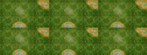 Modern stil dokusu. Çiçek desenli raster, yeşil, kahverengi ve nötr çizgi deseni soyut raster arkaplan.