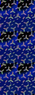 Arka plan üzerinde izole soyut kar taneleri ile düz tasarım. Snowflakes desen. Kar taneleri arka plan. Raster resim. Kar tanesi dekoratif desen.