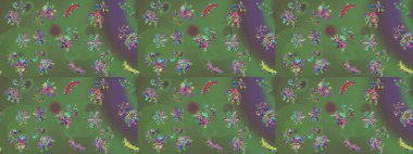 Raster illüstrasyonu. Kar taneleri ve raster arkaplanlı Noel karalaması deseni.