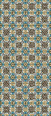 Antika altın tekrarlanabilir duvar kağıdı. Damask arkaplanı tekerrür ediyor. Gri, mavi ve bej renklerde altın element. Barok tarzında altın çiçek süsü..