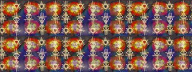 Kar tanesi ikonu, izole edilmiş. Renkli arka planda kar taneleri. Simgeler, etiketler. Renkli kar tanesi Raster çizimi. Düz dizayn. Raster illüstrasyonu.