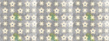 Nazik, sevimli çiçek arkaplanı. Çiçekli karalama şeklinde Raster çiçek deseni. Gri renkli çiçekler.