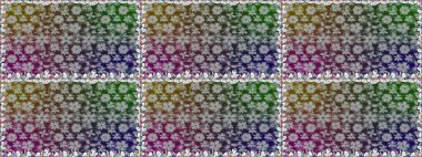 Suluboya efekti. Botanik seamless modeli. Organik öğeleri. Raster desen.