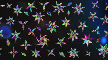 Raster stili kumaş deseni. Çiçekler suluboya çizim deseni.