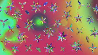 Pembe renkte güzel çiçekli eskiz deseni, suluboya çiçek deseni, duvar kağıdı, kart ya da kumaş için fayanslı. Raster..