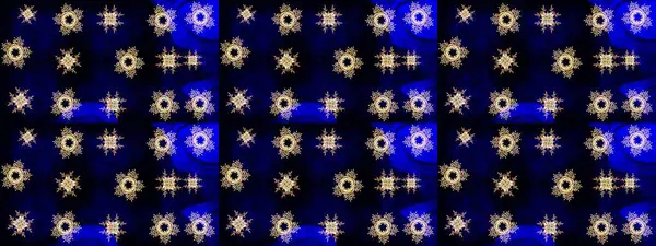 Siyah ve mavi kar taneleri. Raster illüstrasyonu. Kar tanelerinin soyut arkaplanlı Noel şablonu. Noel ve Yeni Yıl moda baskıları için tatil tasarımı.