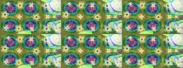 Renkli arka planda izole kar taneleri. Raster illüstrasyonu. Kar taneleri radyal yeşil, nötr ve mavi renkler.