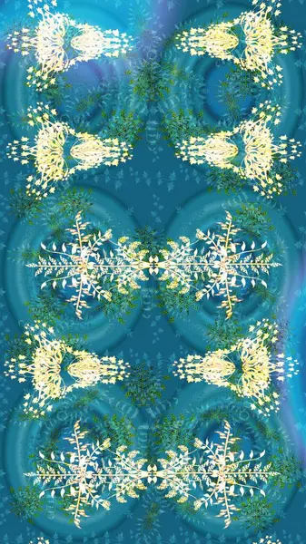 Güzel dekorasyon. Altın renkli suluboya kar taneleri. İllüstrasyon kar tanesi. Kışın sembolü.