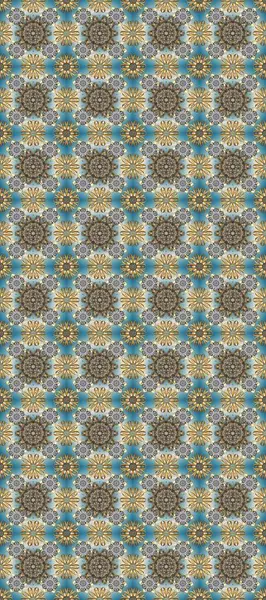 Antika altın tekrarlanabilir duvar kağıdı. Damask arkaplanı tekerrür ediyor. Gri, mavi ve bej renklerde altın element. Barok tarzında altın çiçek süsü..