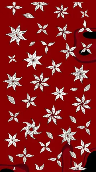 Renkli Bahar Teması eskiz kalıbı. Çiçeksel fantezi tasarımı ve parlak bir arka plan çizimi. Düz Çiçek Elementleri Tasarımı.