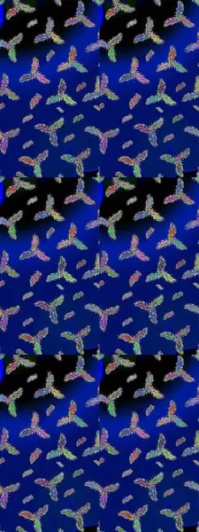 Arka plan üzerinde izole soyut kar taneleri ile düz tasarım. Snowflakes desen. Kar taneleri arka plan. Raster resim. Kar tanesi dekoratif desen.