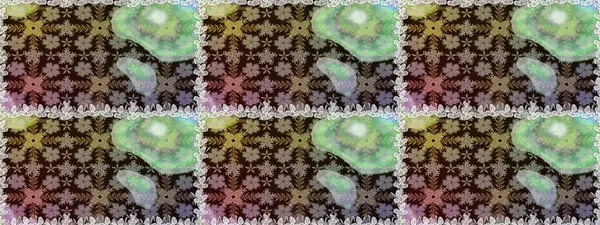 Poster ya da kapak için arka plan. Tekstil için figür. Yapraklı kusursuz desen. Davetiye ve kartpostal tasarımı için dekoratif çiçek unsurları. Sevimli zarif çiçekler Raster illüstrasyonu.