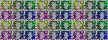 Yeşil ve nötr renklerde. Anti-stres için soyut örnek sayfası. Raster illüstrasyonu.