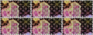 Raster resim. Çiçek desenli çiçek ve yaprakları ile. Sevimli küçük çiçek desenle.