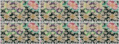 Kusursuz etnik tasarım. Çiçekleri, deniz kabukları, mandalaları ve suluboya efektleriyle donanma geçmişi. Yatak çarşafları, ceket, paket tasarımı, kumaş ve moda kavramları için tekstil baskısı.