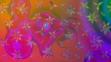 Mor renkli çiçekler. Çiçekli eskiz deseni. Suluboya çizimi. El çizimi.