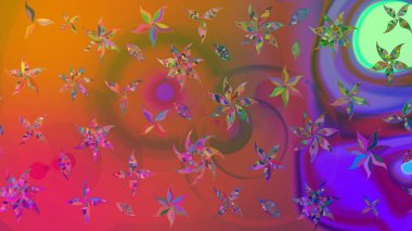 Modaya uygun kumaş deseni. Raster illüstrasyonu. Küçük çiçekteki sevimli çiçek deseni. Tony 'nin kumaş desenini çiz.