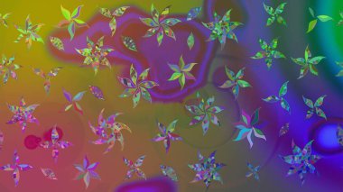 Üst manzara, yumuşak kahverengi renk. Manzaralı çiçek deseni. Çiçek kompozisyonu, el boyası, hassas şablon. Sevgililer günü ve tebrik kartı konsepti için şık bir davet.