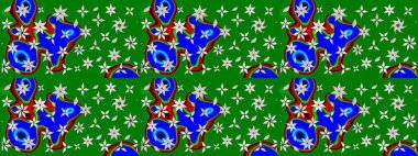 Raster Hip kumaş deseni. Eskiz Vintage Çiçek Deseni.