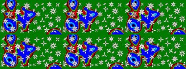 Raster Hip kumaş deseni. Eskiz Vintage Çiçek Deseni.