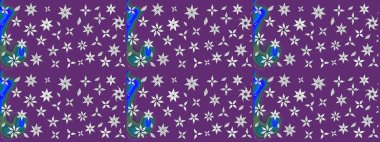 Vadinin yeşil renkli çiçekleri. Çiçeksel çizim kalıbının çizimi.