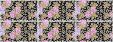 Gri renklerde altın tekrarlayan elementlerle soyut arkaplan. Kusursuz oryantal klasik altın desen.