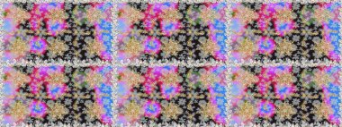 Kusursuz altın desen. Gri renklerde, altın elementlerle kusursuz desen. Raster doğulu süsü.