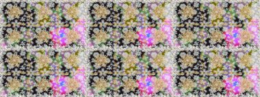 Çizgi sanatı tasarım şablonu için kusursuz sınır. Doğu tarzı element. Davetiyeler, kartlar, web sayfası için Raster illüstrasyon. Altın desenli çiçek dekoru. Gri renklerdeki altın element.